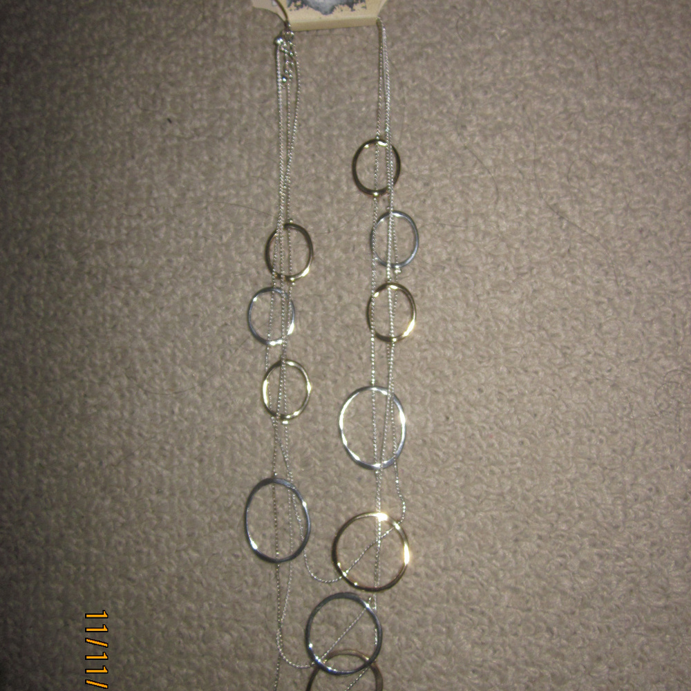 Silver statement necklace